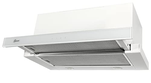 GURARI Flachschirmhaube GCH B 117 WH PRIME + 2x Kohlefilter, Einbau Dunstabzugshaube 60 cm, Weiß, Weiß Glas, 1000m³/h,Sehr Saugstark, 3 Stufen, Abzugshaube, Ablufthaube, Umlufthaube GURARI Flachschirmhaube GCH B 117 WH PRIME + 2x Kohlefilter, Einbau Dunstabzugshaube 60 cm, Weiß, Weiß Glas, 1000m³/h,Sehr Saugstark, 3 Stufen, Abzugshaube, Ablufthaube, Umlufthaube von Gurari