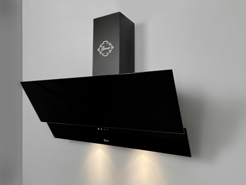 GURARI GCH D 268 8 Prime Dunstabzugshaube 80 cm Kopffreihaube Schwarz Glas Wandhaube 1000m³/h mit Fernbedienung | Abzugshaube Abluft/Umluft GURARI GCH D 268 8 Prime Dunstabzugshaube 80 cm Kopffreihaube Schwarz Glas Wandhaube 1000m³/h mit Fernbedienung | Abzugshaube Abluft/Umluft von Gurari