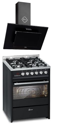 GURARI GCH E 610 BL+GCH S 211 60 BL N Gas-Standherd 60 cm Gasherd mit Elektrobackofen 60 L, Range Coocker mit Dunstabzugshaube 60 cm, 860m³/h GURARI GCH E 610 BL+GCH S 211 60 BL N Gas-Standherd 60 cm Gasherd mit Elektrobackofen 60 L, Range Coocker mit Dunstabzugshaube 60 cm, 860m³/h von Gurari