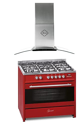 GURARI Gas Elektro Standherd GCH E 911 R+ GCH T 465 IS 90 BL Prime, 90 cm/Range Coocker / 121L / 8 Funktionen/Erdgas/Propangas+ Dunstabzugshaube 90 cm 1000m³/h TouchControl GURARI Gas Elektro Standherd GCH E 911 R+ GCH T 465 IS 90 BL Prime, 90 cm/Range Coocker / 121L / 8 Funktionen/Erdgas/Propangas+ Dunstabzugshaube 90 cm 1000m³/h TouchControl von Gurari
