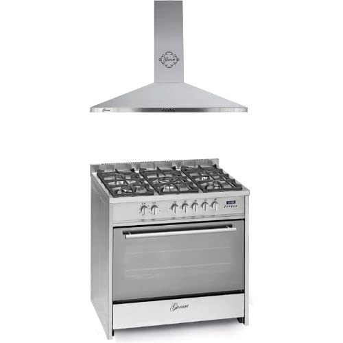 GURARI Gas Elektro Standherd GCH E 911 X+GCH F 147 IS 9 Prime 90 cm/Range Coocker / 121L / 8 Funktionen/Erd-/Propangas + Dunstabzugshaube 90 cm 1000m³/h Wandhaube in Edelstahl Glas GURARI Gas Elektro Standherd GCH E 911 X+GCH F 147 IS 9 Prime 90 cm/Range Coocker / 121L / 8 Funktionen/Erd-/Propangas + Dunstabzugshaube 90 cm 1000m³/h Wandhaube in Edelstahl Glas von Gurari