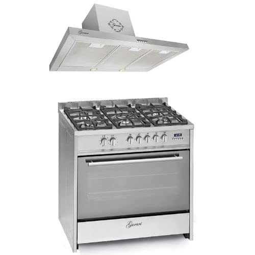 GURARI Gas Elektro Standherd GCH E 911 X Range Coocker 121L • 8 Funktionen • Erd-/Propangas +GCH F 461 IS 9 Prime 90 cm • Dunstabzugshaube 90 cm 1000m³/h Wandhaube in Edelstahl/Glas GURARI Gas Elektro Standherd GCH E 911 X Range Coocker 121L • 8 Funktionen • Erd-/Propangas +GCH F 461 IS 9 Prime 90 cm • Dunstabzugshaube 90 cm 1000m³/h Wandhaube in Edelstahl/Glas von Gurari