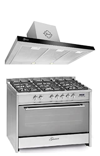 GURARI Gas Elektro Standherd GCH E 911 X+GCH F 462 IS 9 Prime 90 cm/Range Coocker / 121L / 8 Funktionen/Erd-/Propangas + Dunstabzugshaube 90 cm 1000m³/h Wandhaube in Edelstahl Glas GURARI Gas Elektro Standherd GCH E 911 X+GCH F 462 IS 9 Prime 90 cm/Range Coocker / 121L / 8 Funktionen/Erd-/Propangas + Dunstabzugshaube 90 cm 1000m³/h Wandhaube in Edelstahl Glas von Gurari