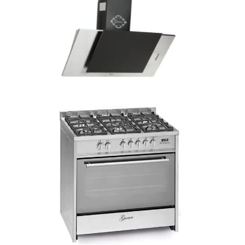 GURARI Gas Elektro Standherd GCH E 911 X+GCH S 482 90 IS 90 cm/Range Coocker / 121L / 8 Funktionen/Erd-/Propangas + Dunstabzugshaube 90 cm 1000m³/h Wandhaube in Edelstahl Glas GURARI Gas Elektro Standherd GCH E 911 X+GCH S 482 90 IS 90 cm/Range Coocker / 121L / 8 Funktionen/Erd-/Propangas + Dunstabzugshaube 90 cm 1000m³/h Wandhaube in Edelstahl Glas von Gurari