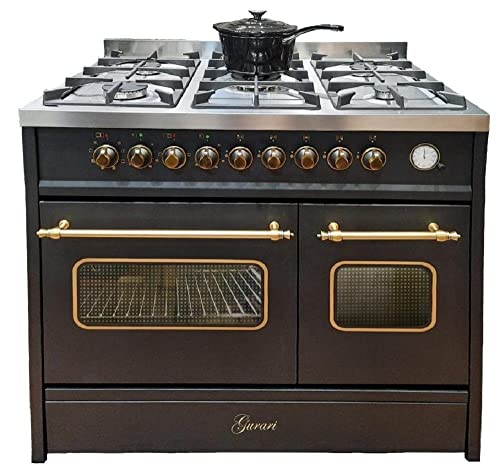 GURARI Gas Standherd 90 cm GCH E 916 Bl Retro Gasherd mit Elektro Backofen | Range Coocker 89L | 8 Funktionen | Heißluft | Grill | 5 Hochwertige Brenner | 4 kw WOK | Erdgas | Propangas GURARI Gas Standherd 90 cm GCH E 916 Bl Retro Gasherd mit Elektro Backofen | Range Coocker 89L | 8 Funktionen | Heißluft | Grill | 5 Hochwertige Brenner | 4 kw WOK | Erdgas | Propangas von Gurari