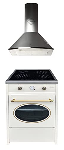 GURARI Herdset GCH E 612 Cr r + GCH C 46 IS 6, Retro Induktions Standherd 60 cm, Range Coocker, 60 L, Creme + Dunstabzugshaube 60 cm, Wandhaube, Edelstahl/Inox, Ablufthaube/Umlufthaube, 1000m3/h GURARI Herdset GCH E 612 Cr r + GCH C 46 IS 6, Retro Induktions Standherd 60 cm, Range Coocker, 60 L, Creme + Dunstabzugshaube 60 cm, Wandhaube, Edelstahl/Inox, Ablufthaube/Umlufthaube, 1000m3/h von Gurari