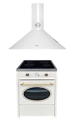 GURARI Herdset GCH E 612 Cr r + GCH C 46 WH 9, Retro Induktions Standherd 60 cm, Range Coocker, 60 L, Creme + Dunstabzugshaube 90 cm, Wandhaube, Creme, Ablufthaube/Umlufthaube, 1000m3/h GURARI Herdset GCH E 612 Cr r + GCH C 46 WH 9, Retro Induktions Standherd 60 cm, Range Coocker, 60 L, Creme + Dunstabzugshaube 90 cm, Wandhaube, Creme, Ablufthaube/Umlufthaube, 1000m3/h von Gurari