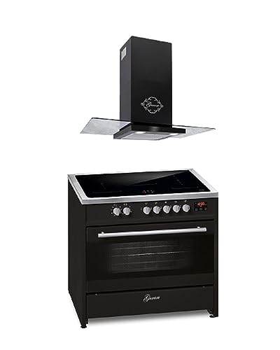 GURARI Induktions-Standherd E 913 BL+GCH T 466 90 BL PRIME, Range Cooker 90 cm/FLEX ZONEN/ 5 Zonen / 121L + Dunstabzugshaube 90 cm GURARI Induktions-Standherd E 913 BL+GCH T 466 90 BL PRIME, Range Cooker 90 cm/FLEX ZONEN/ 5 Zonen / 121L + Dunstabzugshaube 90 cm von Gurari