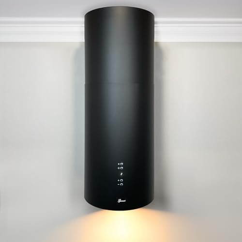 GURARI Inselhaube GCH I 385 36 BL Prime, Runde Insel Dunstabzugshaube 36 cm, Schwarz, Deckenhaube, 1000m³/h, 4 Stufen,Display, LED Beleuchtung GURARI Inselhaube GCH I 385 36 BL Prime, Runde Insel Dunstabzugshaube 36 cm, Schwarz, Deckenhaube, 1000m³/h, 4 Stufen,Display, LED Beleuchtung von Gurari