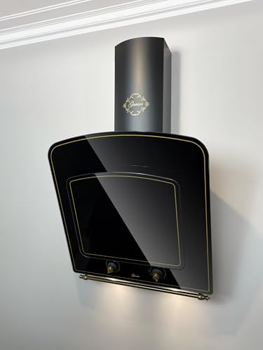 GURARI Kopffreihaube GCH S 142 60 BL N Dunstabzugshaube 60 cm, Retro Wandhaube, Schwarz Glas, 1000m³/h, Effizienzklasse A GURARI Kopffreihaube GCH S 142 60 BL N Dunstabzugshaube 60 cm, Retro Wandhaube, Schwarz Glas, 1000m³/h, Effizienzklasse A von Gurari