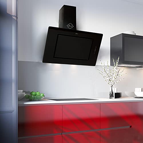 GURARI Kopffreihaube GCH S 155 BL 90 Prime, Luxus Dunstabzugshaube 90 cm, Schwarz Glas,1000m³/h, 4 Stufen,Display, Randabsaugung,Timer, Fernbedienung, Wandhaube,Ablufthaube,Umlufthaube GURARI Kopffreihaube GCH S 155 BL 90 Prime, Luxus Dunstabzugshaube 90 cm, Schwarz Glas,1000m³/h, 4 Stufen,Display, Randabsaugung,Timer, Fernbedienung, Wandhaube,Ablufthaube,Umlufthaube von Gurari