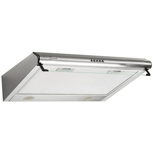 GURARI Unterbauhaube GCH F 590 60 IS, Einbau Dunstabzugshaube 60 cm,Edelstahl, 250m³/h, mit Glas, LED, ABLUFT/UMLUFT von Gurari