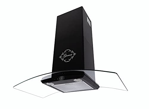 GURARI Wandhaube GCH T 465 60 BL PRIME inkl. 2x Umluftset, Dunstabzugshaube 60cm/ Schwarz/Gebogenes Glas/Effitzient EEK A/Saugstark 1000m³/h/TouchControl/Wandhaube/Ablufthaube/Umlufthaube/ GURARI Wandhaube GCH T 465 60 BL PRIME inkl. 2x Umluftset, Dunstabzugshaube 60cm/ Schwarz/Gebogenes Glas/Effitzient EEK A/Saugstark 1000m³/h/TouchControl/Wandhaube/Ablufthaube/Umlufthaube/ von Gurari