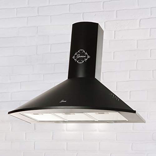Gurari 046 Dunstabzugshaube 90 cm in Schwarz, 1000m³/h,Sehr Saugstark, 3 Stufen,Drückknöpfe,Wandhaube,Dunstabzug,Abzugshaube, Ablufthaube,Umlufthaube,Schwarze Kaminhaube,inkl.Umluftset Premium Marke Gurari 046 Dunstabzugshaube 90 cm in Schwarz, 1000m³/h,Sehr Saugstark, 3 Stufen,Drückknöpfe,Wandhaube,Dunstabzug,Abzugshaube, Ablufthaube,Umlufthaube,Schwarze Kaminhaube,inkl.Umluftset Premium Marke von Gurari