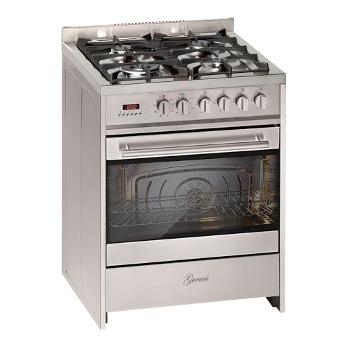 Gurari Gasherd mit Elektrobackofen GCH E 610 X • Standherd 60 cm aus Edelstahl • Herd mit Erdgas oder Propangas • Multi Backofen 60 L • 4 Kw • WOK • Gas Standherd • Range Cooker Gurari Gasherd mit Elektrobackofen GCH E 610 X • Standherd 60 cm aus Edelstahl • Herd mit Erdgas oder Propangas • Multi Backofen 60 L • 4 Kw • WOK • Gas Standherd • Range Cooker von Gurari