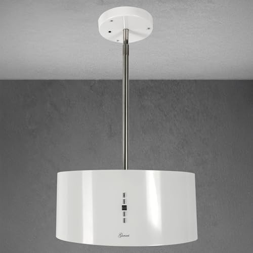 Inselhaube Gurari GCH I 237, Umluft Inselhaube, Insel Dunstabzugshaube 50cm, Deckenhaube, 860m³/h, Weiß, 3 Stufen, LED Beleuchtung,Timer,Inkl.Umluftset Inselhaube Gurari GCH I 237, Umluft Inselhaube, Insel Dunstabzugshaube 50cm, Deckenhaube, 860m³/h, Weiß, 3 Stufen, LED Beleuchtung,Timer,Inkl.Umluftset von Gurari