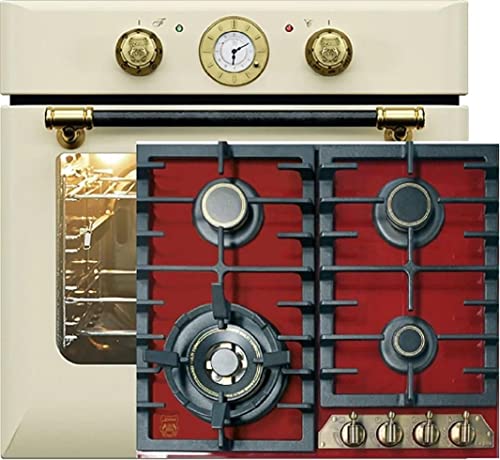 Kaiser Herdset Einbaubackofen EH 6432 ElfBE + KCG 6335 RotEm Retro Elektro, Autark, 68 L, Drehspieß, 10 Funktionen+ 60cm, Rot Glas, Retro Einbau Herd, 3,8kW WOK Facette vorne Metallplate Bronze Kaiser Herdset Einbaubackofen EH 6432 ElfBE + KCG 6335 RotEm Retro Elektro, Autark, 68 L, Drehspieß, 10 Funktionen+ 60cm, Rot Glas, Retro Einbau Herd, 3,8kW WOK Facette vorne Metallplate Bronze von Gurari