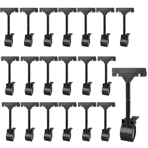 Gurxi 20 Stück Select Preisschilder Halter Kunststoff Drehbare Schilderhalter Preisschilder Aufsteller Clip Merchandise Schild Clip Display Clip Halterung Für Preisschilder Preisschild Klammer. von Gurxi