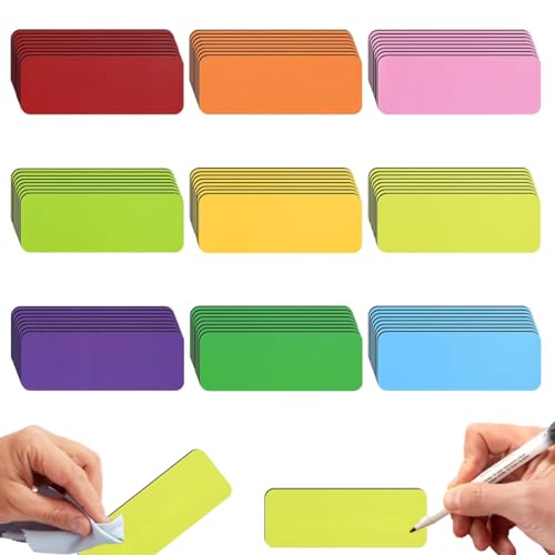 Magnetstreifen Beschreibbar Magnetschilder zum Beschriften Magnetetiketten Beschreibbar 72 Stück Wiederverwendbar Magnete Magnetkarten für Kühlschrank Kanban Board Whiteboard Tafel 9 Farben 7,9x2,9cm Magnetstreifen Beschreibbar Magnetschilder zum Beschriften Magnetetiketten Beschreibbar 72 Stück Wiederverwendbar Magnete Magnetkarten für Kühlschrank Kanban Board Whiteboard Tafel 9 Farben 7,9x2,9cm von Gurxi