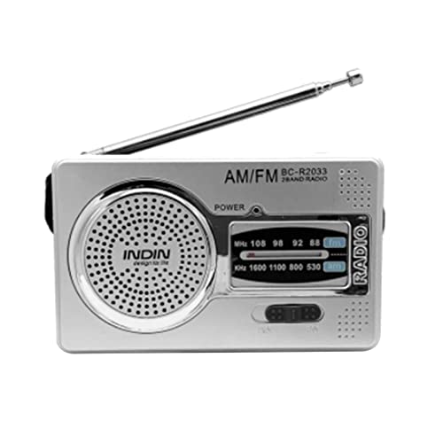 Gusengo Tragbare Radios AM/FM für Senioren - Batteriebetriebenes Radio Eingebauter Lautsprecher Einstellbare Lautstärke,3,5-mm-Kopfhöreranschluss, ausziehbare Antenne, hervorragender Empfang von Gusengo