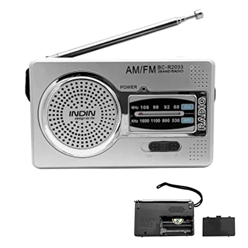 Gusengo Tragbare Radios AM/FM für Senioren - Batteriebetriebenes Taschenradio mit Lautsprecher | Empfang mit großer Reichweite, Kopfhöreranschluss, Antenne für den Einsatz im Freien und in Notfällen von Gusengo