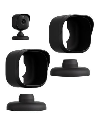 Kameratasche für Blink Mini 2 Kamera (2024), schwarze Silikonhülle, wasserdichte Schutzhülle, schwarz von Gusfeliz
