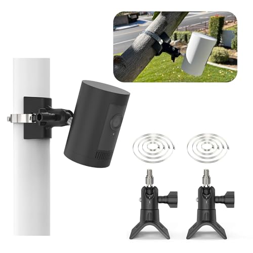 Universelle Kamera Pole Masthalterung für Eufycam,Ring,Wyze, Arlo, Google Nest, Pole Montagehalterung Wandhalterung für Andere mit 1/4" Schraubenloch Kamera, Verstellbare Camera Halterung (2 Stück) von Gusfeliz