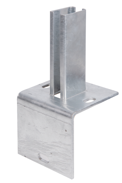 Gust. Alberts GmbH & Co. KG Pfostenträger für Zaunpfosten 60x40mm auf L-Randsteinen - Platte 120x120mm, verzinkt Gust. Alberts GmbH & Co. KG Pfostenträger für Zaunpfosten 60x40mm auf L-Randsteinen - Platte 120x120mm, verzinkt von Gust. Alberts GmbH & Co. KG
