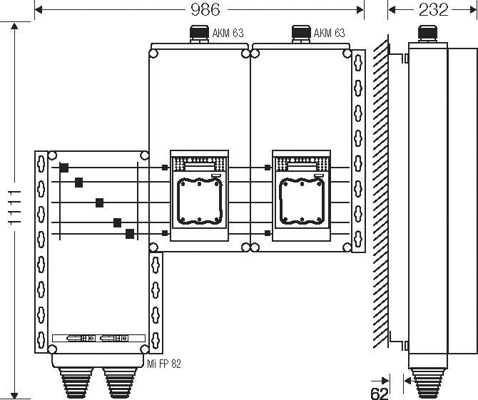 Hensel anschlussfertiger Mi AS 9252 Verteiler 2x3xNH 1 250 A 5pol.Sammelsch Hensel anschlussfertiger Mi AS 9252 Verteiler 2x3xNH 1 250 A 5pol.Sammelsch von Gustav Hensel GmbH & Co. KG
