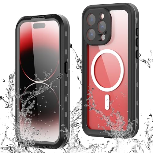 GUSTAVE Magnetische Schutzhülle für iPhone 15 Pro, wasserdicht, unterstützt kabelloses Laden, stoßfest, schmutzdicht, Ganzkörper-Schutzhülle mit integriertem Displayschutz, Schwarz GUSTAVE Magnetische Schutzhülle für iPhone 15 Pro, wasserdicht, unterstützt kabelloses Laden, stoßfest, schmutzdicht, Ganzkörper-Schutzhülle mit integriertem Displayschutz, Schwarz von Gustave