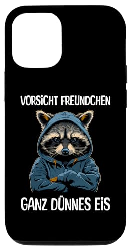 Hülle für iPhone 12/12 Pro Vorsicht Freundchen Ganz Dünnes Eis Lustiger Spruch Waschbär Hülle für iPhone 12/12 Pro Vorsicht Freundchen Ganz Dünnes Eis Lustiger Spruch Waschbär von Guten Morgen Ganz Dünnes Eis Ironische Statement