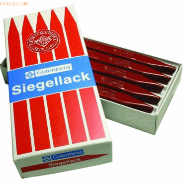 10 x Gutenberg Postlack Meißelform zinnoberrot 10 x Gutenberg Postlack Meißelform zinnoberrot von Gutenberg