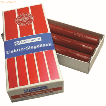 3 x Gutenberg Elektrolack rund zinnoberrot von Gutenberg