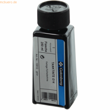 Gutenberg Füllhaltertinte 250ml grün von Gutenberg