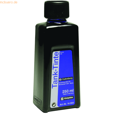 Gutenberg Füllhaltertinte 250ml königsblau von Gutenberg