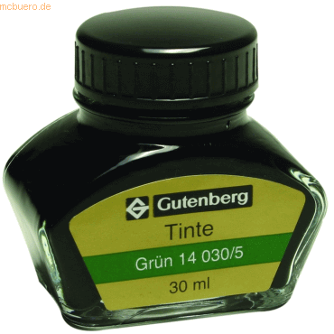 Gutenberg Füllhaltertinte 30ml grün von Gutenberg