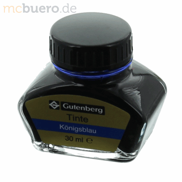Gutenberg Füllhaltertinte 30ml königsblau von Gutenberg