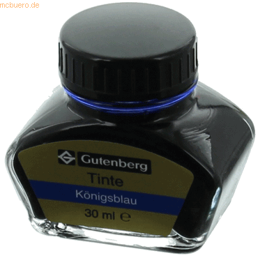 Gutenberg Füllhaltertinte 30ml königsblau von Gutenberg