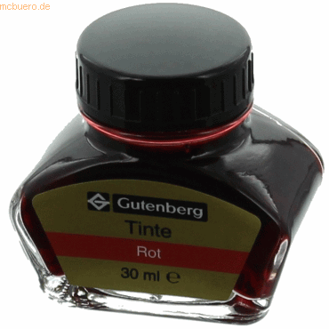 Gutenberg Füllhaltertinte 30ml rot Gutenberg Füllhaltertinte 30ml rot von Gutenberg