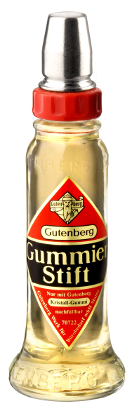 Gutenberg Klebstoff Gummierstift, 58 g, Glasflasche von Gutenberg