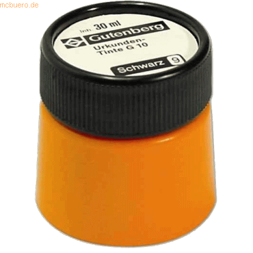 Gutenberg Urkundentinte 30ml schwarz von Gutenberg