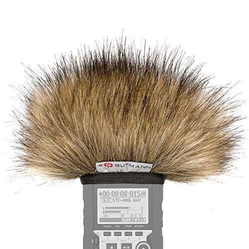 Gutmann Mikrofon Windschutz Fell für Tascam DR-40X DR-40 V2 Sondermodell begrenzt Wolf von Gutmann