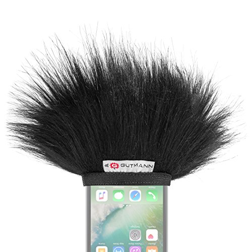 Gutmann Mikrofon Windschutz Fell für Apple iPhone 14 & 15/14 & 15 Pro / 14 & 15 Pro Max Made in Germany von Gutmann
