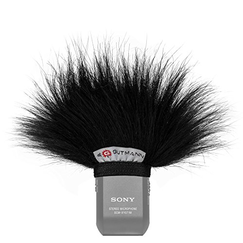 Gutmann Mikrofon Windschutz für Sony ECM-XYST1M Premium Edition Black mit Innenfutter von Gutmann