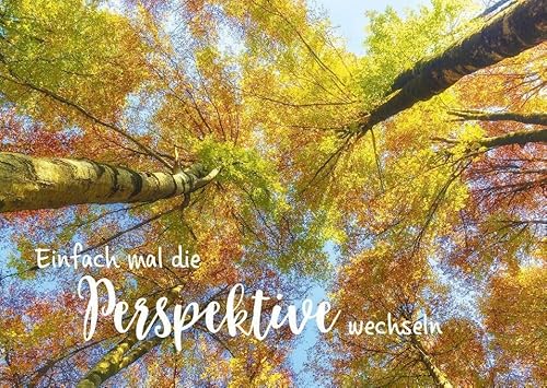 Gutsch Verlag Postkarte für Naturliebhaber mit herbstlichem Waldmotiv und inspirierendem Spruch Einfach mal die Perspektive wechseln - Perfekt für Freunde und Familie. Gutsch Verlag Postkarte für Naturliebhaber mit herbstlichem Waldmotiv und inspirierendem Spruch Einfach mal die Perspektive wechseln - Perfekt für Freunde und Familie. von Gutsch Verlag