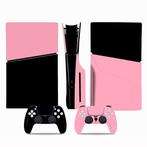 Full Set Skins Compatible with Ps5 Slim Disc Console and Controller, Ps5 Slim Disc Decoration and Protective Stickers,2 von Guugoon