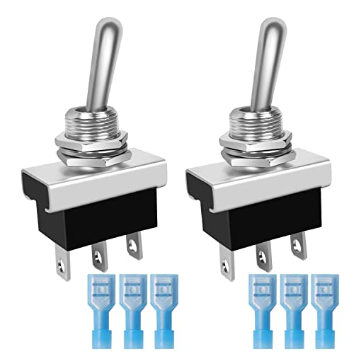 GUUZI 2 Stück12-24V 25A SPDT EIN-AUS-EIN 3Pin 3 Position Kippschalter für Auto-LKW-Schiff von Guuzi