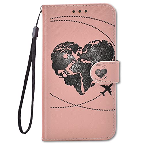 Guxira Handyhülle Leder für Samsung Galaxy A53 5G, Niedliches Muster Motiv Hülle Lederhülle Klappbar Schutzhülle 360 Grad Stoßfest Cover mit Kartenfachr Klapphülle Flip Case - Rosa Schwarze Liebe Guxira Handyhülle Leder für Samsung Galaxy A53 5G, Niedliches Muster Motiv Hülle Lederhülle Klappbar Schutzhülle 360 Grad Stoßfest Cover mit Kartenfachr Klapphülle Flip Case - Rosa Schwarze Liebe von Guxira