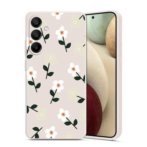 Guxira Handyhülle für Samsung Galaxy A16 4G / 5G Blumen Muster Design Hülle Stoßfest Kratzfest Silikon Case Staubdicht Mädchen Schutzhülle Niedliche Soft Hülle Cover, Blumen von Guxira