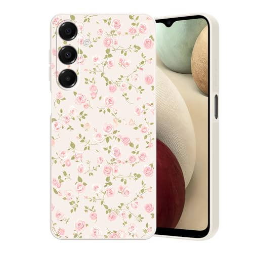 Guxira Handyhülle für Samsung Galaxy A16 4G / 5G Blumen Muster Design Hülle Stoßfest Kratzfest Silikon Case Staubdicht Mädchen Schutzhülle Niedliche Soft Hülle Cover, Kleine Rosa Rose Guxira Handyhülle für Samsung Galaxy A16 4G / 5G Blumen Muster Design Hülle Stoßfest Kratzfest Silikon Case Staubdicht Mädchen Schutzhülle Niedliche Soft Hülle Cover, Kleine Rosa Rose von Guxira